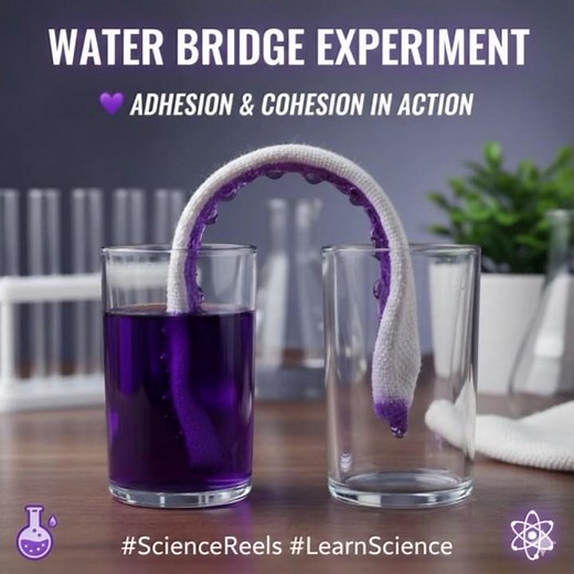 “Walking Water Magic 🌈 | Capillary Action Experiment”