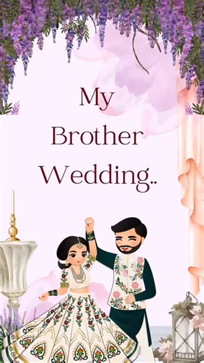 Galaxy | Digital & Wedding Invitation on Instagram: "Brother wedding 😍 . . . #digitalinvitation #invitationcard #weddinginvitations #canvadesigner #weddinginvite"