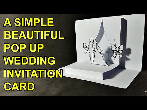 How To Make A Pop Up Wedding Card