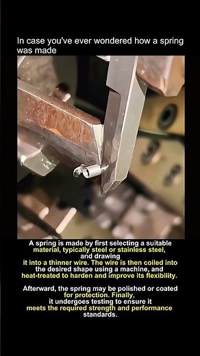 How Springs Are Actually Made From Steel Wire