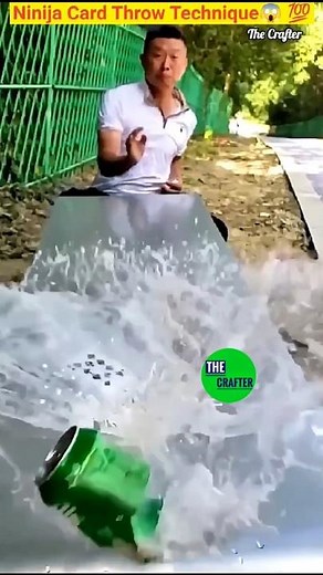 How to Throw a playing Card Ninja Trick🤩💥 , the playing Card is a weapon 😨 , card throwing trick ,