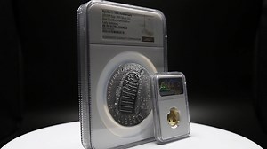 Have you seen how massive the Apollo 11 Proof 70 Silver 5 oz is compared to its gold counterpart? Check out this video and purchase your set here - https://invest.usgoldbureau.com/apollo-11-50th-anniversary-proof-70-2-coin-set | United States Gold Bureau