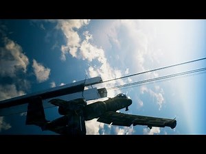 Flying into the Space Elevator from the top and back out through tunnel | Ace Combat 7