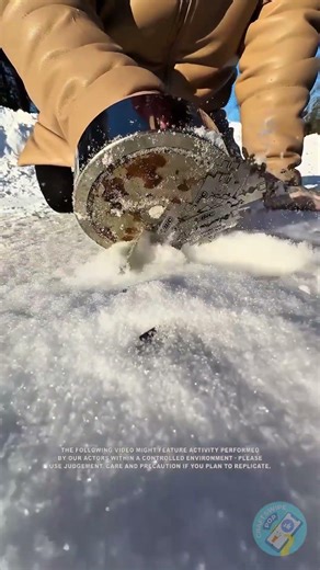 Something cool under the snow 😮