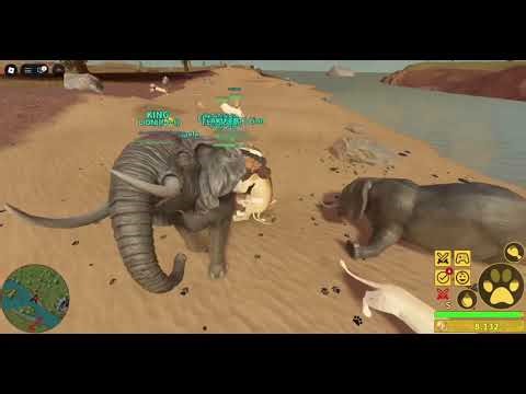 FAW Vs Elephants on Savannah Life On Roblox