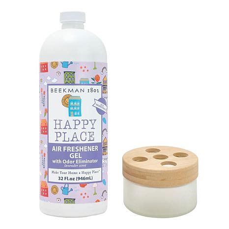 Happy Place Air Freshening & Odor Eliminating 32 oz. Gel Set with Jar | HSN