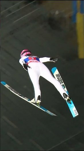 First ever world cup victory for Abigail Strate✨ #fisskijumping #worldcupoberstdorf