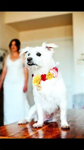 I couldn’t imagine my wedding without him 🐶💍 #wedding #bride #doglove #specialdogs