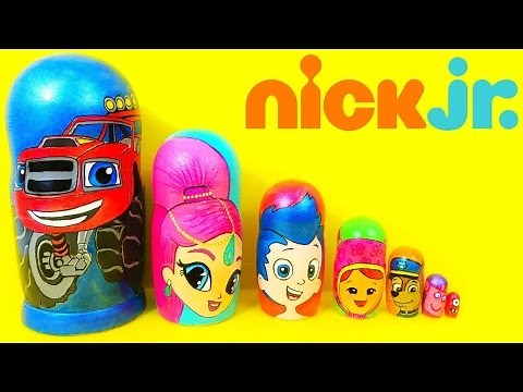 Blaze, Shimmer, Bubble Guppies, Paw Patrol, Peppa Pig Toys Nesting Dolls! Nick Jr Surprises Kids