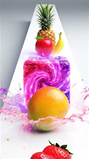 Endless Fruit Cube Animation 🤯 You Can’t Stop Watching! #shorts