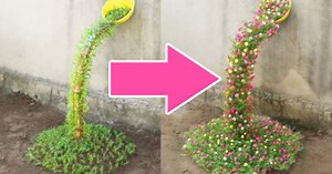 Beautiful DIY Waterfall Flower Garden Tutorial