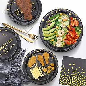 Watch Cheers to 21 Years Disposable Tableware Set on Amazon Live