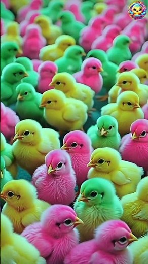 Colorful Chick Melt Your Heart 🐥🌈 Cutest Baby Chicks #birds
