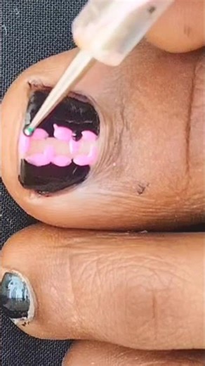 Easy Toe Nail Art Design For Beginners At Home 💅 #shorts