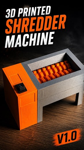 3D Printed Mini Shredder Machine
