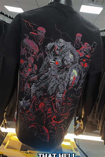Ripping and tearing through the dark ages with absolute pure rage. The vintage wash on this heavy cotton tee is completely unmatched. 🩸🔥 #doom #doomthedarkages #doomslayer #Game #fypシ゚viral