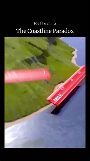 The coastline paradox seems simple at first but it hides one of the strangest truths in geography When you try to measure a coastline the answer keeps changing because the smaller the measurement unit the more details appear. Every cliff curve pebble and micro inlet adds extra distance. This means a coastline has no fixed length and becomes longer the closer you look. It behaves almost like a natural fractal revealing endless complexity It is one of the best real world examples of how our percep