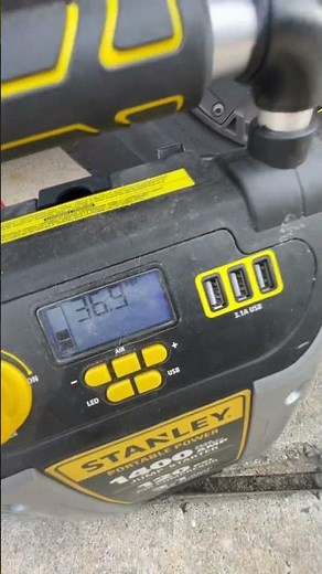 Stanley portable power jump starter and air compressor