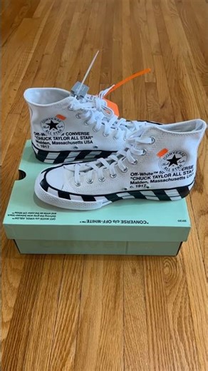 UNBOXING THE CONVERSE X OFF WHITE! #sneakers #nike #offwhite #fashion #shorts