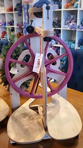 Just in the shop, we received TWO new @schacht_spindle_company Ladybug Spinning Wheels. Perfect for a new or aspiring spinner. | Stranded by the Sea
