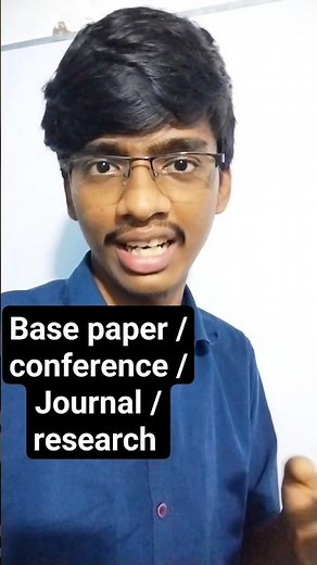 Base Paper | Research paper | Conference| journals | final year project #projects #ieee
