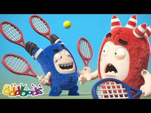 Four The Win! Pogo's Grand Slam! 🎾 | Oddbods Cartoons | Funny Tennis Cartoons For Kids