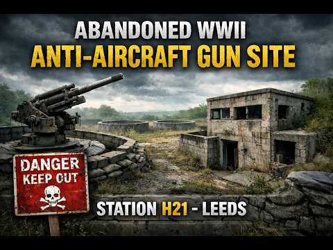 Abandoned WWII Anti-Aircraft Gun Site Found in Leeds (Station H21 Bunker & Gun Emplacements)