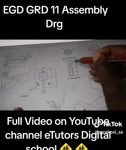 Engineering Graphic and Design Grade 11 Assembly Drawing Tutorial