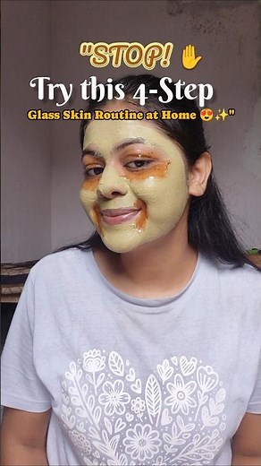 DIY 5-Step Skincare Routine 🌿✨️ #skincareroutine #glowup #youtube #shorts