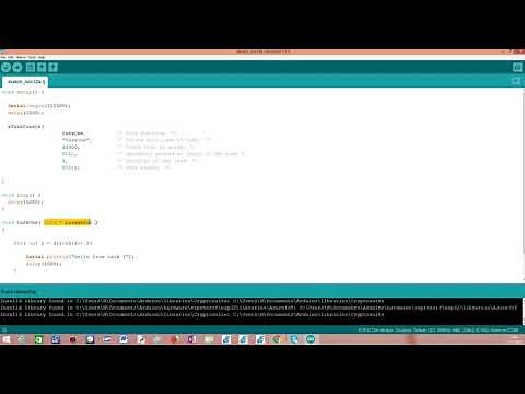 ESP32 Arduino: Creating a FreeRTOS task