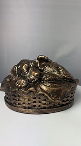The Angel Dog Large Cremation Urn is bronze and will add soothing...