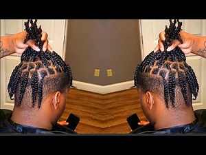 HOW TO Easy TWO STRAND ROPE TWISTS ON HIGH TOP FADE | HIGH TOP FADE TWO STRAND TWISTS TUTORIAL