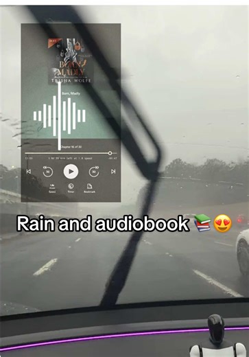 Rain and an audiobook! Sign me up lol. #booktok #book #audiobooks #audiobook #relateable