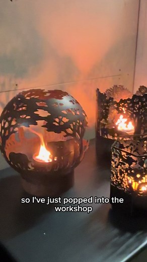 The MiniBlaze is a tabletop firepit by The Firepit Company. Eco friendly, soy wax fuel. Burns clean, odourless with very low smoke. Can also be used indoors with our indoor candles. #GardenGlow #TabletopFire #