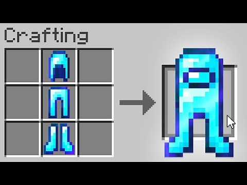 Minecraft UHC but you can craft "Among Us" armor..