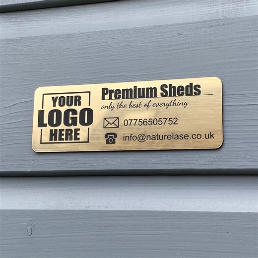 Engraved Metallic Plaque – Personalized Self Adhesive Trophy, Bench, or Name Plate - Etsy