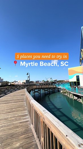 5 Places You Need To Try in 📍Myrtle Beach, SC! Fullbelly BBQ - brisket, pulled pork, chicken, & more. Tupelo Honey Cafe - southern comfort food craft beers & cocktails. Milk & Honey Coffee Cafe - signature coffees, fresh baked pastries & more. LŌLEO - cold press, fresh juice, smoothies, matcha, and more! Wahoo’s - seafood and sushi (Murrells Inlet Marshwalk) #visitmyrtlebeach #myrtlebeach #placestoeat #foodies #food #placestovisit #restaurant #myrtlebeacheats #wheretoeat #myrtlebeachfood #drink