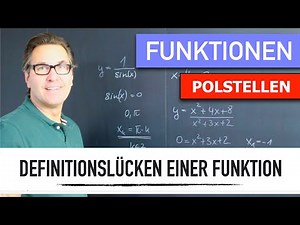 Definitionslücken einer Funktion bestimmen | Definitionsbereich | Wertebereich | Polstelle