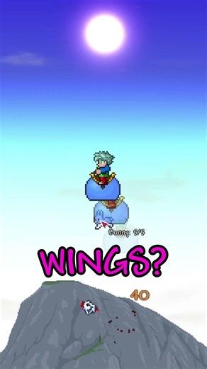 Wings are USELESS in Terraria! 😂😂 #terraria #terrarialetsplay