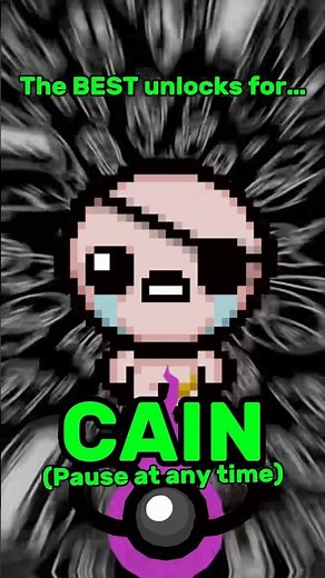 The BEST UNLOCKS for CAIN | The binding of Isaac repentance #tboi #repentance #deadgod