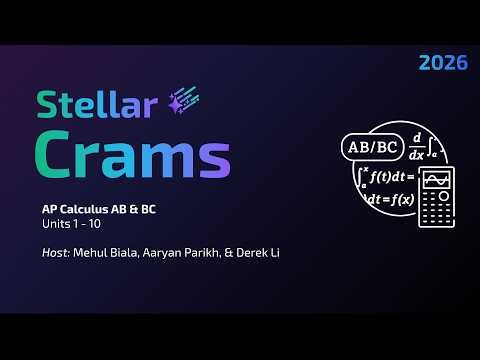 AP Calculus AB & BC Cram Session 2026 | Stellar