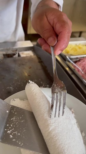 Tapioca de coco com chocolate #tapioca