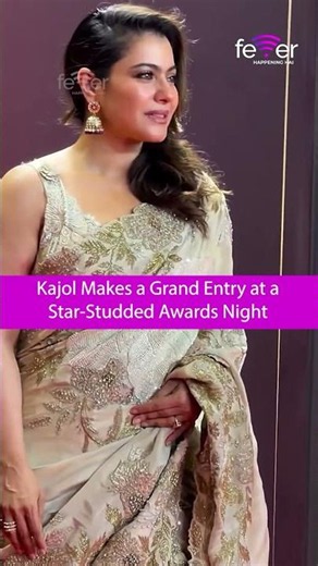 Kajol Makes a Grand Entry at a Star-Studded Awards Night #shortsfeed #bollywood