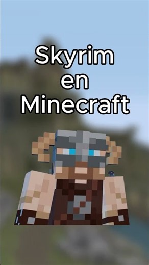 Skyrim in Minecraft 🛖⚔️ #minecraft #skyrim #mojang #bethesda #minecraftaddon