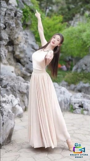 Beautiful Girl Performing a Graceful Dance