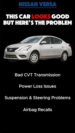 Nissan Versa Top Problems & Issues #viral #shorts