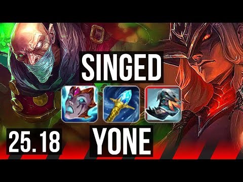 SINGED vs YONE (TOP) | KR Master | 25.18
