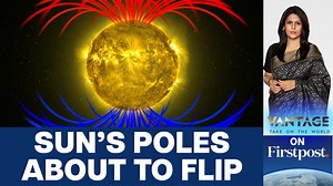 10K views · 478 reactions | #VantageOnFirstpost: The Sun's poles are about to reverse. The Sun has a north magnetic pole and a south magnetic pole, much like the Earth. But these poles reverse every 11 years. It is part of the solar cycle. So it not a major cause for worry. But what happens before the poles flip is worrying scientists. Palki Sharma tells you why. | Firstpost | Facebook