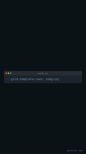 Learn CSS Subgrid in 30s