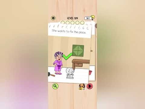 Brain test 5 level 109-All part walkthrough solution